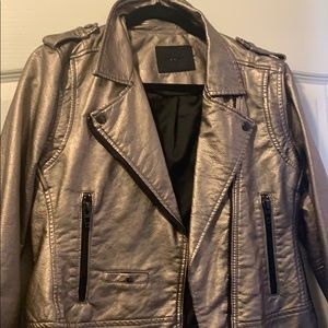 Blank NYC moto jacket ! Metallic. Never worn